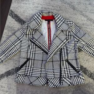White House Black Market Black and White 
Jacket